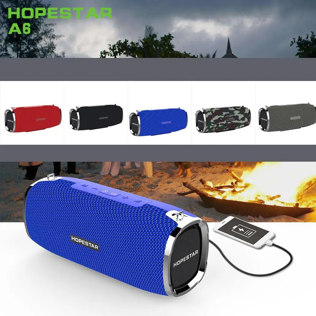 A6 портативный Водонепроницаемый Bluetooth динамик с power Bank беспроводной громкий |
