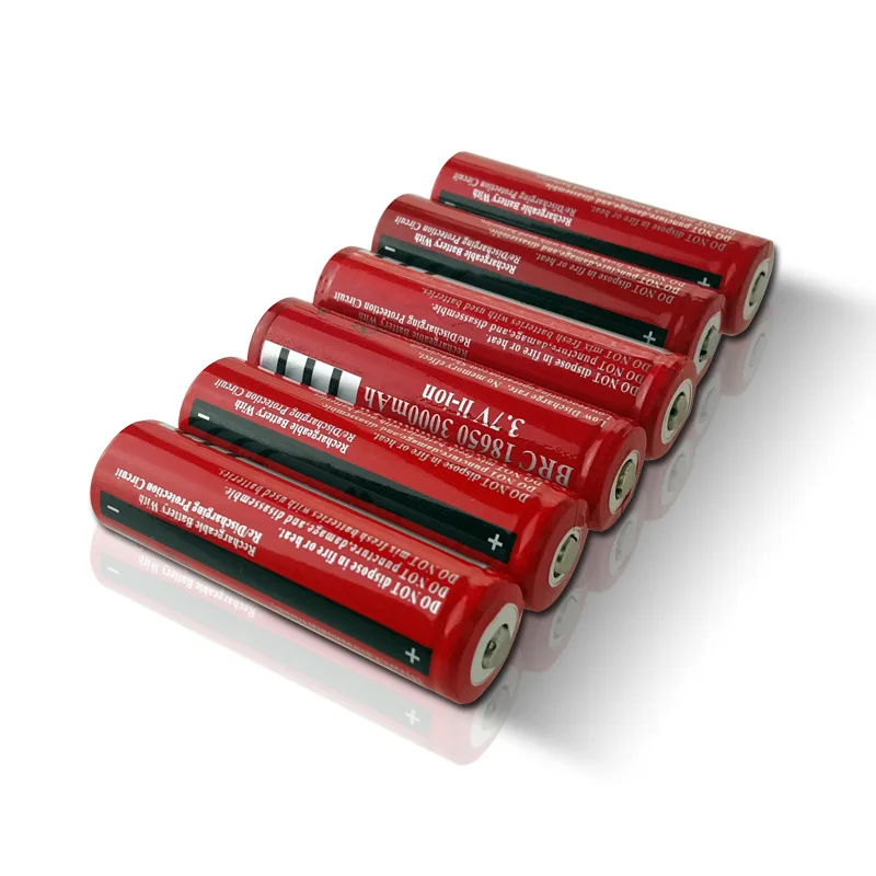 Dinto 2pcs BRC18650 перезаряжаемый 3,7 V литий-ионный аккумулятор 4200mAh батареи для лазерной ручки светодиодный фонарик для фар