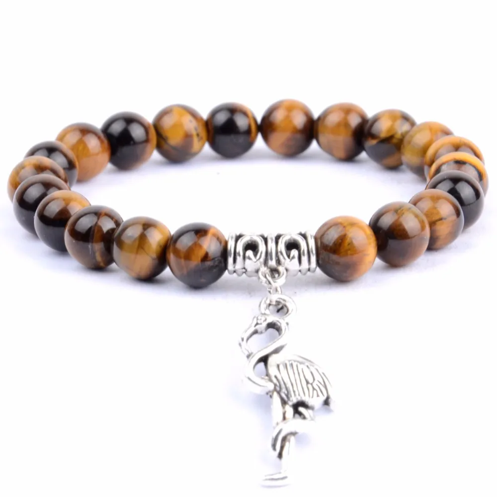 Модные браслеты с животным стрекозой и для женщин Boho натуральный камень картина