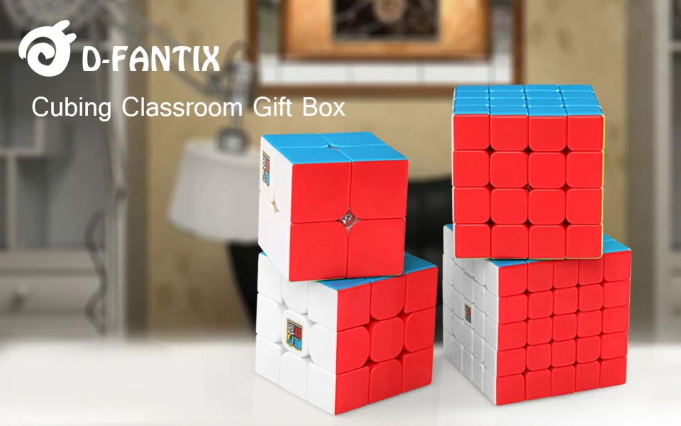 D-FantiX Moyu Yuhu: Mofangjiaoshi Скорость Набор кубиков MF2S 2x2 MF3S 3x3 MF4S 4x4 MF5S 5x5 Магический кубик-головоломка Stickerless 4 шт. игрушки