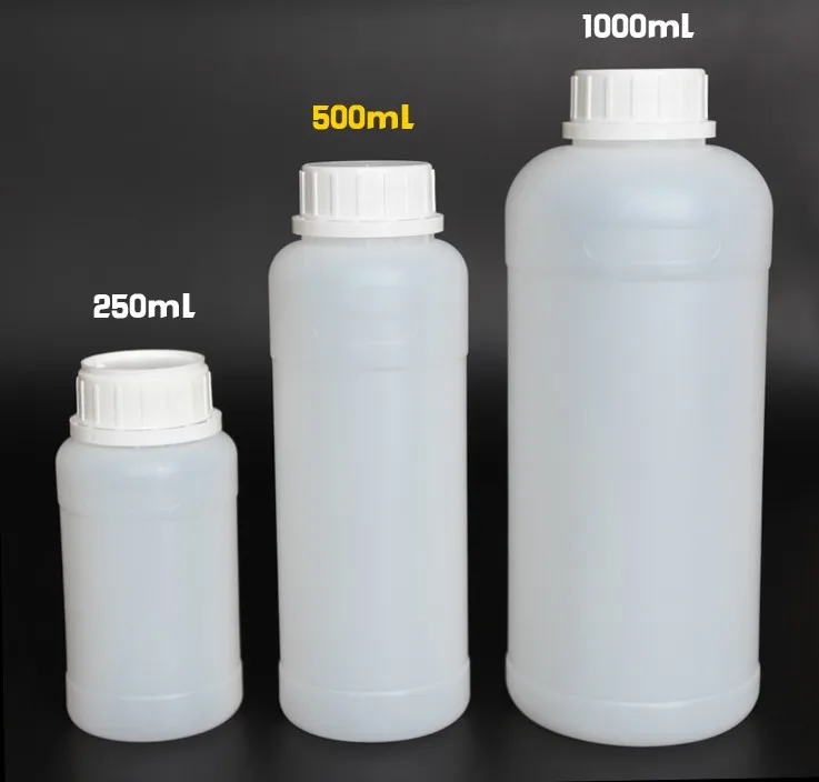 10 шт. 1000 мл промышленные пластиковые бутылки 35 унций ПЭ 1 литровый HDPE пластиковый
