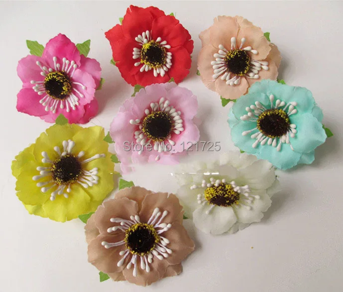 

Free Shipping cherry flowers head artificial Flower Hand Made flower for Wedding Decor