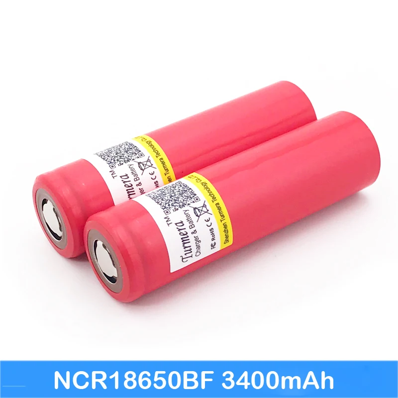 Оригинальный аккумулятор 18650 3400 мАч для sanyo ncr18650bf подходит светодиодного