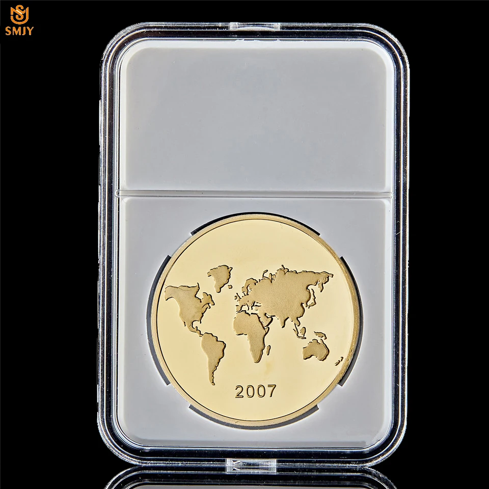 2007 г. Китайский культурный сайт Великой стены Новые 7 чудес позолоченные
