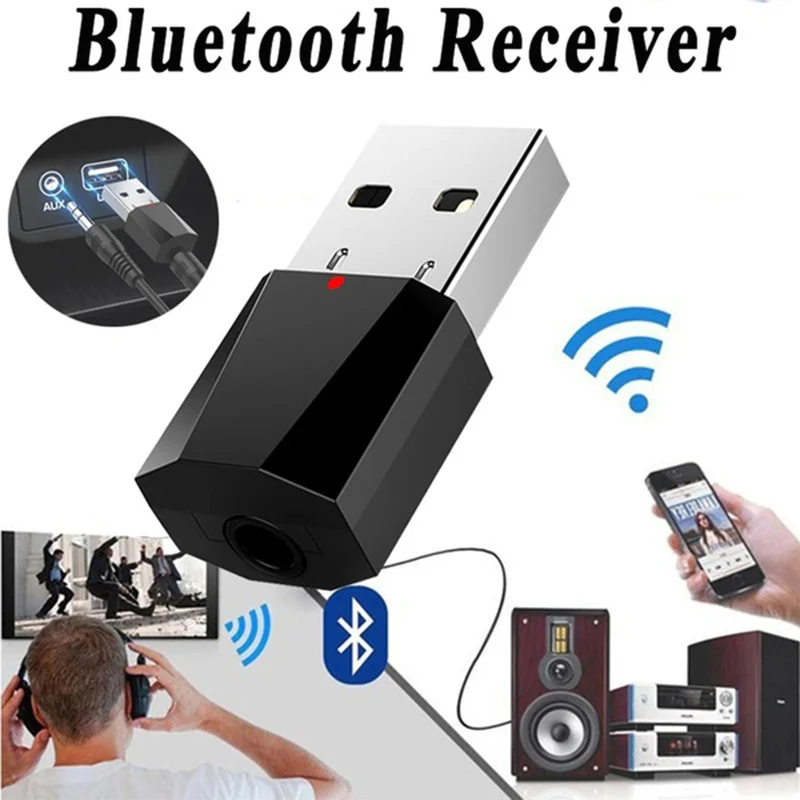Mini Portable 3.5MM Wireless USB Bluetooth Audio Receiver Adapter Home Car Stereo Music AUX/RCA for Phone Tablet MP3/4 | Автомобили и