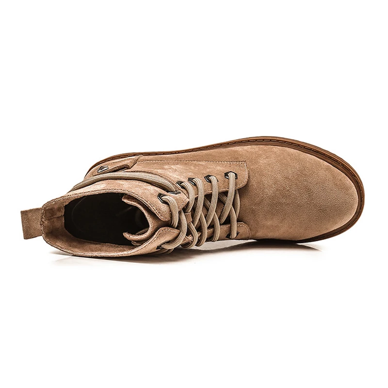 Женские ботинки на резиновой платформе SONDR bottines черные коричневые шнурках