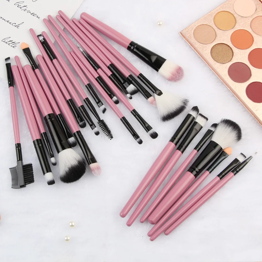 MAANGE25pcs Макияж Кисти Инструменты для красоты Набор тональный крем смешивание румян тени для бровей ресницы веер для губ макияж консилер набор кистей