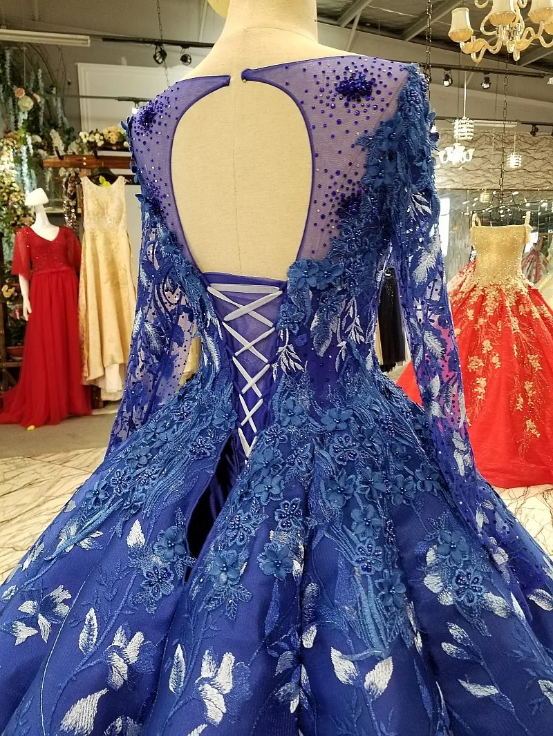 2018 Новое узорное свадебное платье невесты на одно плечо корейское