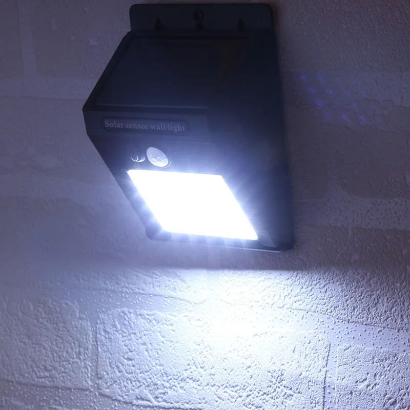 Водонепроницаемый солнечный светильник движения PIR Сенсор стенная солнечна