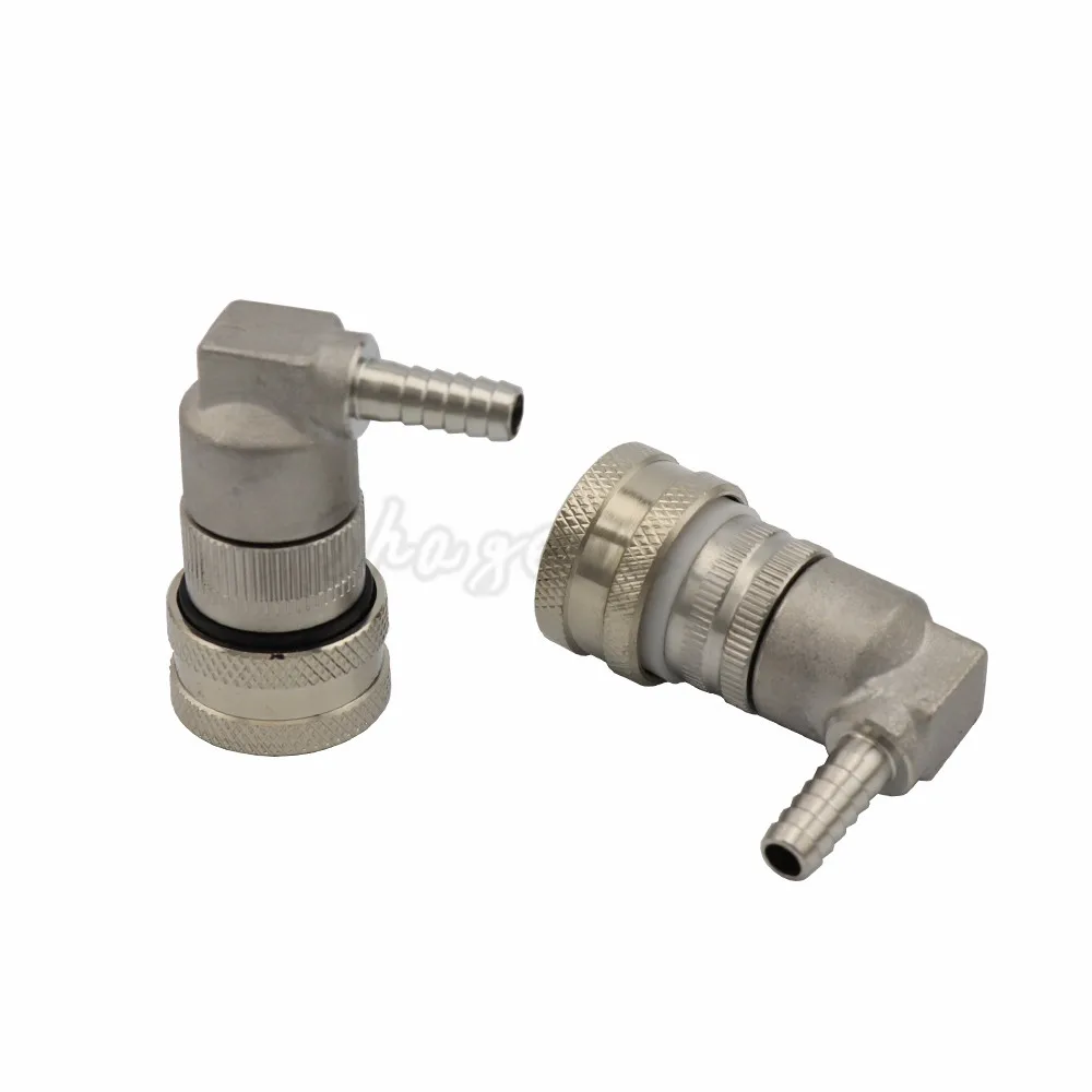 2Pcs Cornelius corny keg Stainless Steel Dispense Ball Lock Liquid &amp Gas Disconnect with 1/4inch Barb For Homebrew Beer Keg | Дом и сад