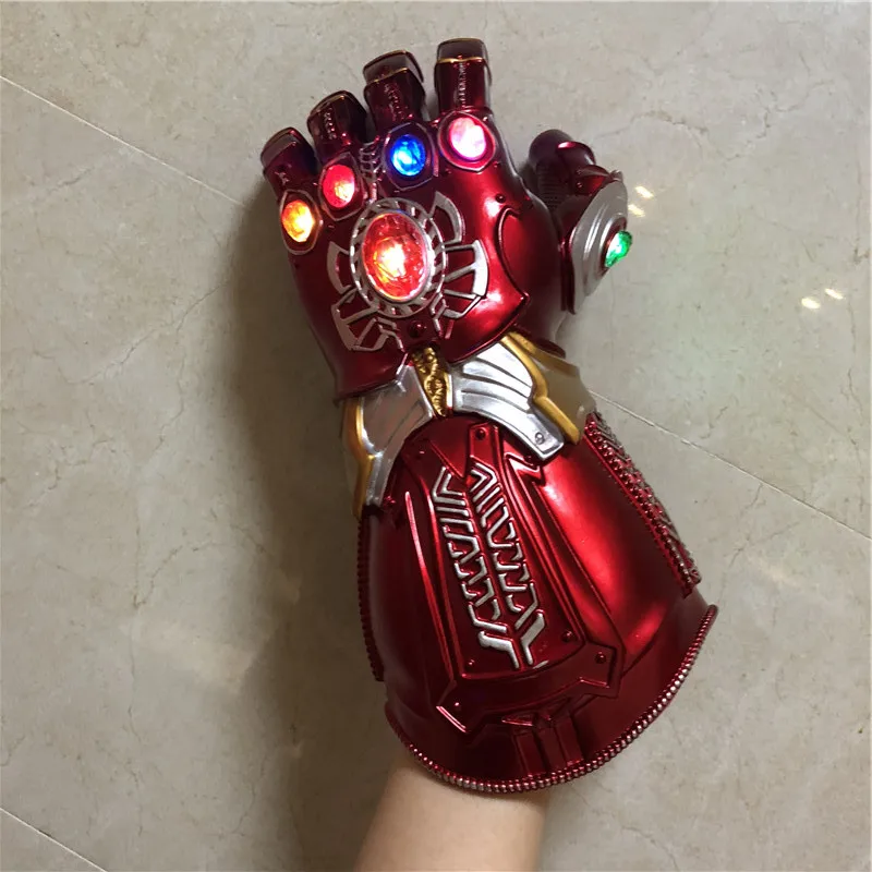 1:1 светодиодный светильник Thanos Gauntlet War cosplay светодиодный перчатки подарок костюм Хэллоуин реквизит