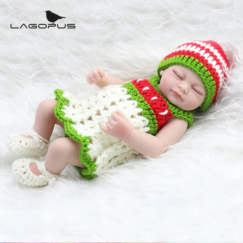 10 дюймов полностью виниловые силиконовые куклы для новорожденных девочек милые