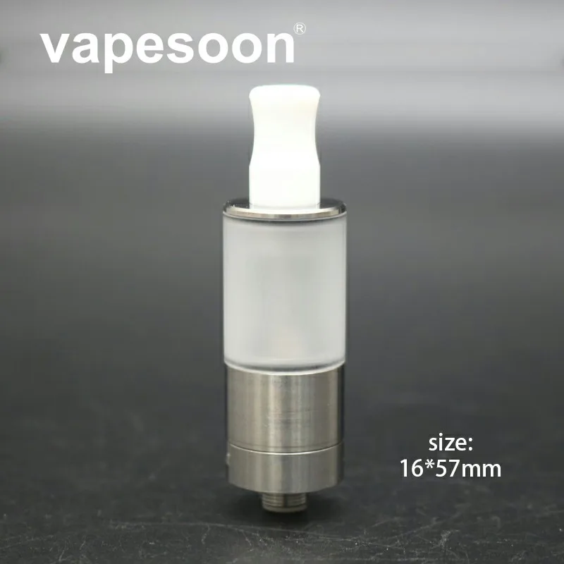 

High Quality Dvarw 16 RTA 316 stainless steel 16mm diamater Air Flow 16mm Single Coil 2ml DIY Rebuildable TANK for Vape Mod