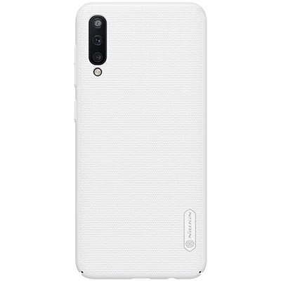 Белый Чехол для samsung A70, чехол для samsung Galaxy A70, NILLKIN, Супер Матовый чехол, матовая задняя крышка в мелкий горошек, Подарочный держатель для телефона - Цвет: Белый