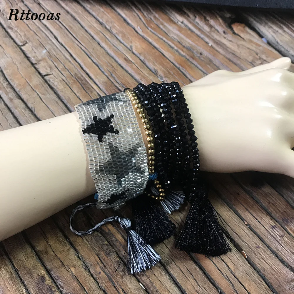 Rttooas Модный летний женский браслет ювелирные изделия аксессуары MIYUKI ручная