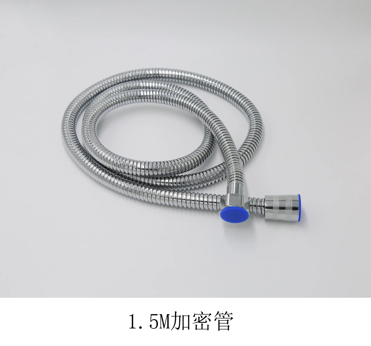 1.5m water pipe Насадка для душа для ванной, черная матовая, супер напорная, для экономии воды, для ванной комнаты, отрицательная ионная насадка для душа, двойная резиновая краска - Цвет: 1.5m water pipe