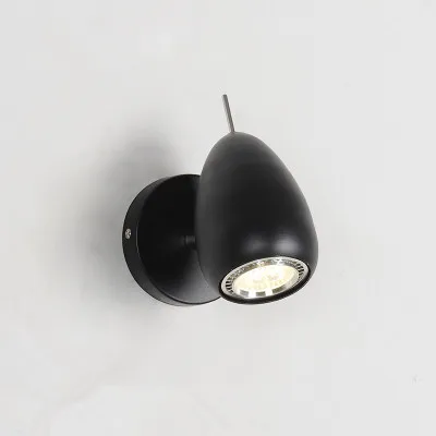 1head black Современный минималистский черный и белый Потолочный светильник гостиная творческий трек spotlight 360 градусов вращающийся акриловое освещение - Цвет корпуса: 1head black