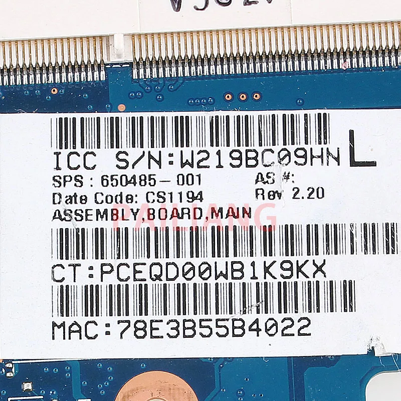 Материнская плата для ноутбука HP Pavilion DV4 4000 DM4 ПК материнская 650485 001 full tesed