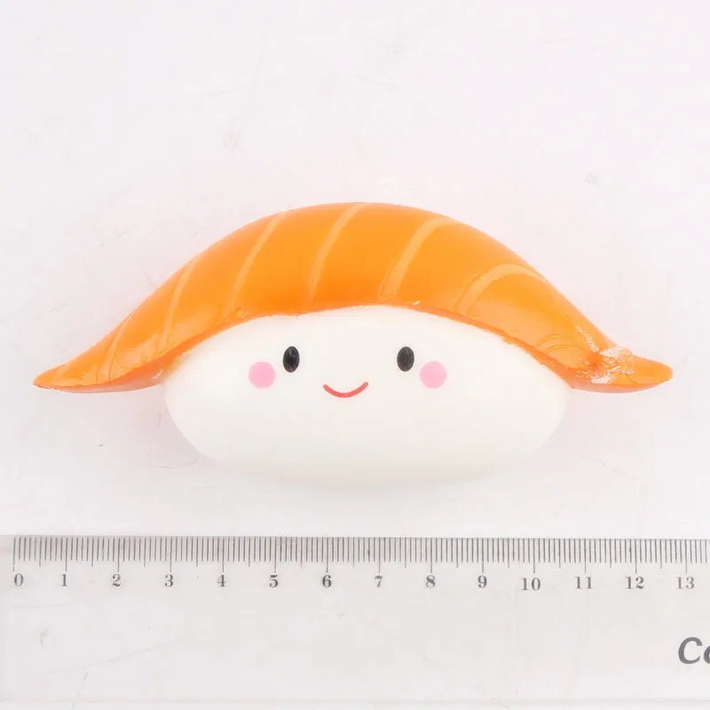 12 см Моделирование Kawaii мягкие мягкими лосось суши кулон Ароматические Squeeze декомпрессии забавные замедлить рост Gag игрушки для детей