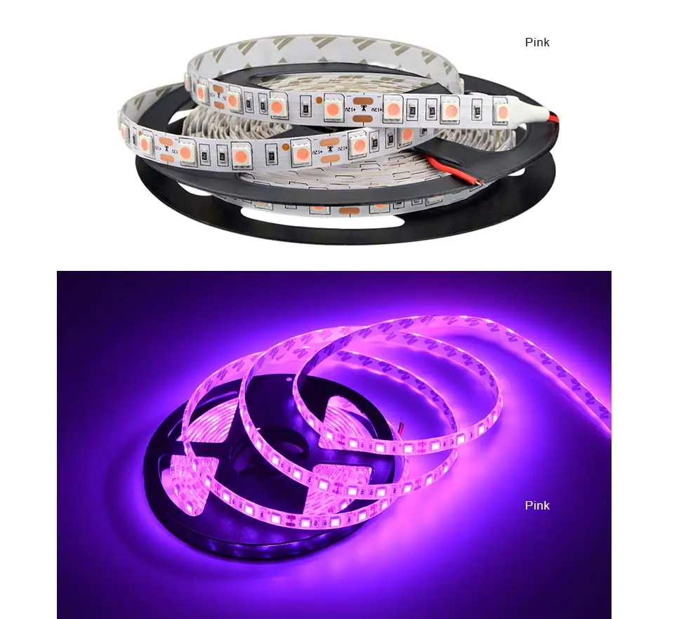 В Светодиодная лента 5050 светодио дный RGB светодиодные фонари RGW RGWWW 12 В Гибкая домашняя декоративная светодио дный водостойкая Светодиодная лента белый/теплый белый/голубой/красный/розовый