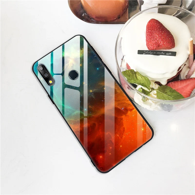 Чехол из закаленного стекла для Asus Zenfone Max Pro M2 ZB631KL, Мягкий бампер с принтом, чехол для Asus ZB631KL, стеклянный чехол с изображением животных и цветов