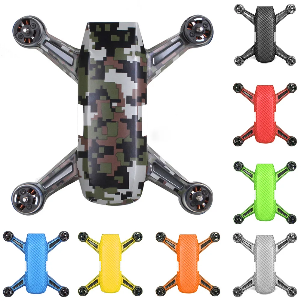 Для SPARK наклейки на БПЛА полный набор ПВХ Водонепроницаемый из углеродного