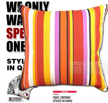 

45/50/55/65cm хлопчатобумажная ткань спинкой большой чехол для подушки в цветочек наволочка декоративных полосатых наволочки спинка Декор