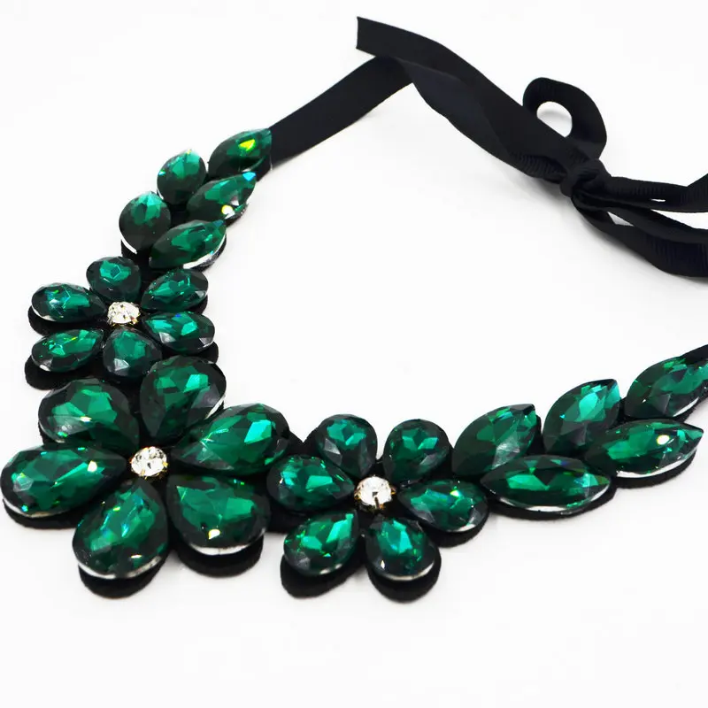 2018 High Quality New Design Fashion collar Choker Luxury Statement Necklaces Multi-color Crystal Necklace Jewelry | Украшения и