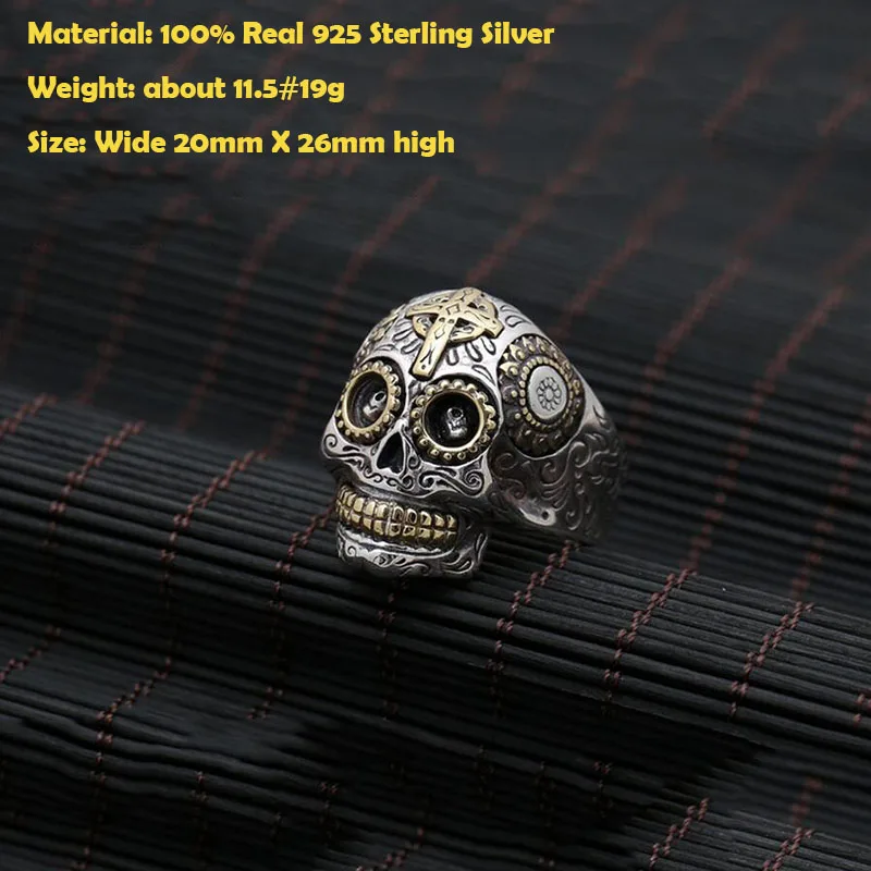 Мужские украшения в стиле ретро панк с резным крестом Подсолнухи 100%