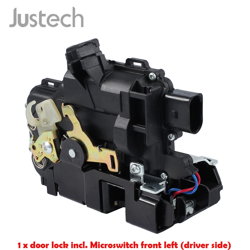 Justech автомобильный передний левый дверной замок механизм пассажирский 3B1837015A