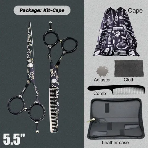 5503HW-CAPE 5,5/6," японские ножницы для волос 440C ножницы Дешевые Парикмахерские ножницы Парикмахерские филировочные ножницы Парикмахерская бритва стрижка - Цвет: 5503HW-CAPE
