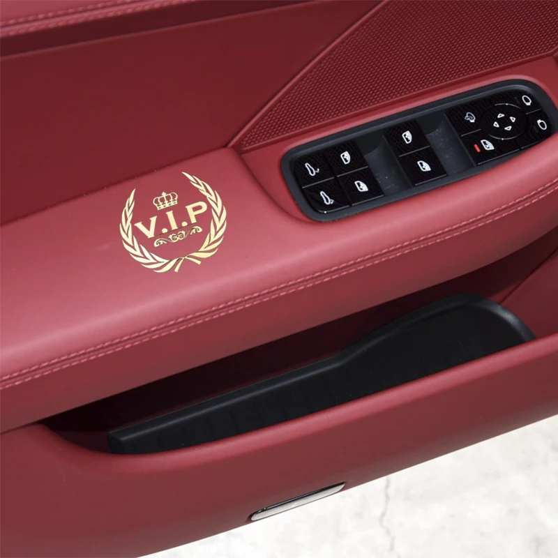 Автомобильный Стайлинг 3D VIP Эмблема в виде короны металлический, никелевый стикер мотоциклетная наклейка для мобильного телефона ноутбука Наклейка украшение автомобиля