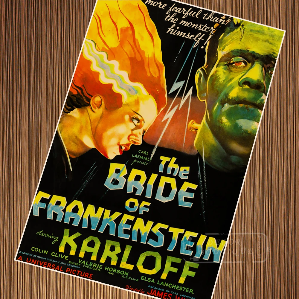 The Bride of Frankenstein 1935 самая дорогая кинопленка Классическая фотобумага холст сделай