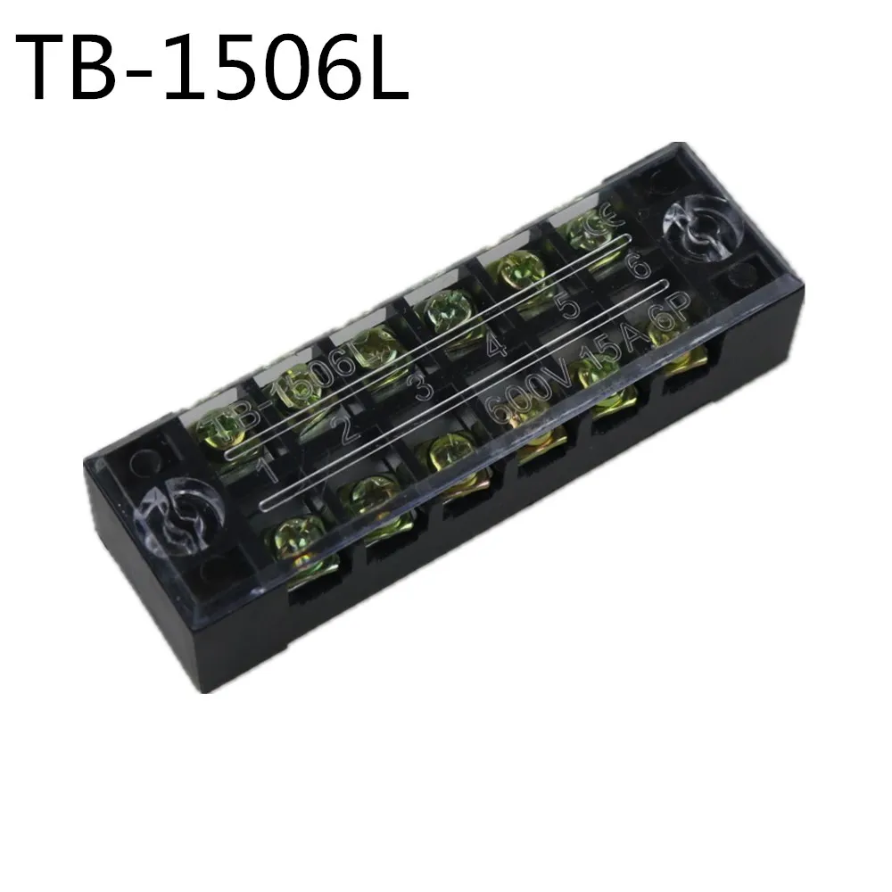2 шт 600V 15A TOUCHBeauty TB 1506 Панель крепление фиксированный барьер 6 терминальный блок
