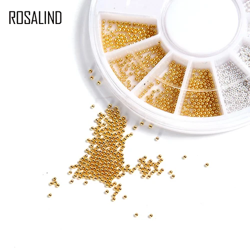 Стразы ROSALIND 1 коробка стальные бусины для ногтей шпильки золото серебро шампань