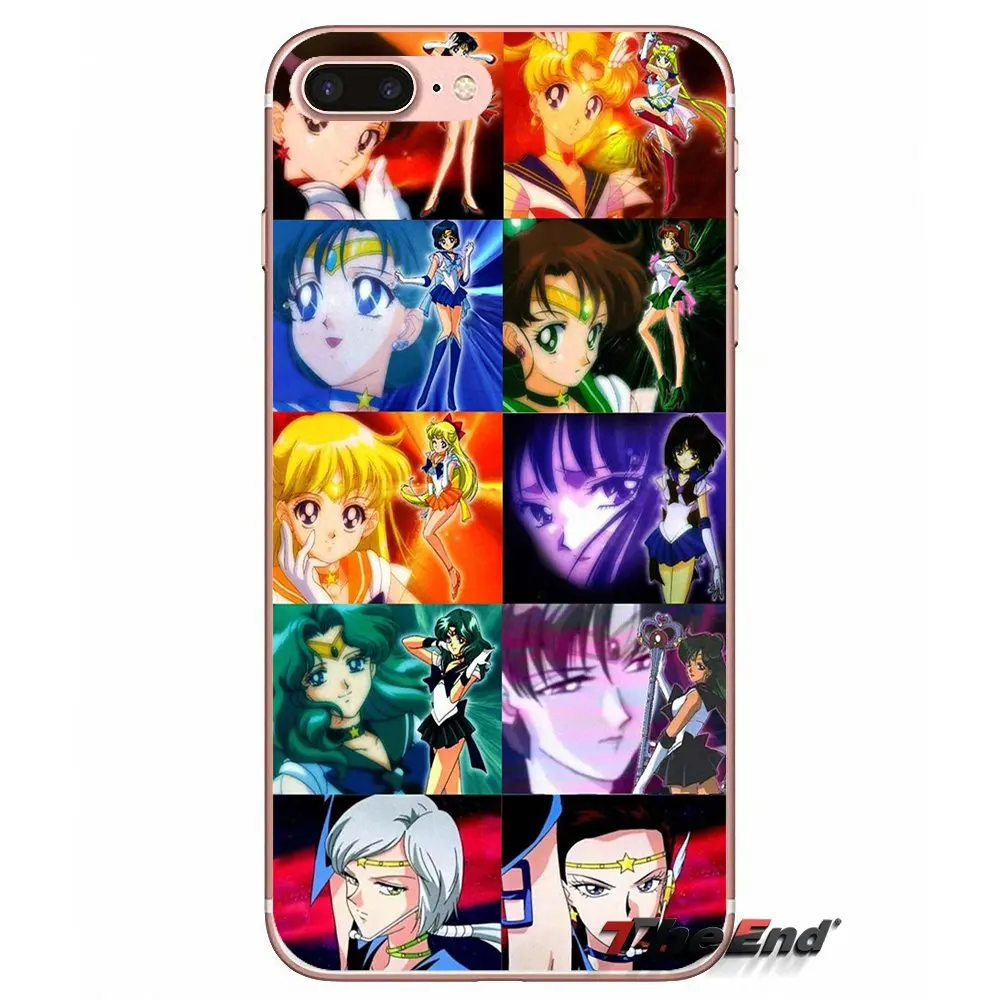 Sailor Moon Girl для Samsung Galaxy S2 S3 S4 S5 MINI S6 S7 edge S8 S9 Plus Note 2 3 4 5 8 Coque Fundas Чехлы мобильных