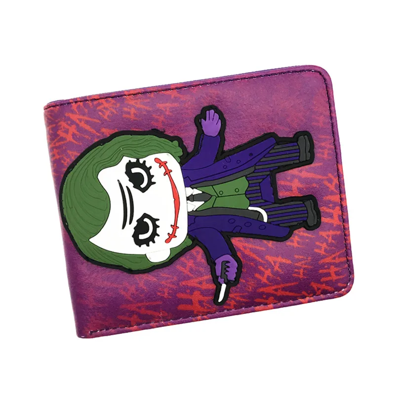 Новинка 3D Аниме Кошелек DC Joker Harley Quinn Wonder women мультфильм короткий кошелек с карманом для монет держатель для карт