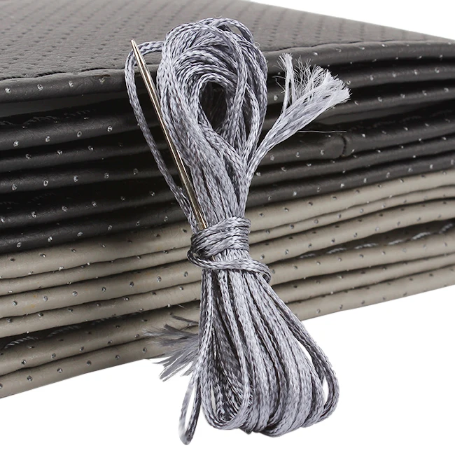 YOSOLO Чехлы рулевого колеса автомобиля серый черный с иглы нить принципиально на