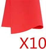 red 10шт 50* 50 см фоамиран для рукоделия - Цвет: red