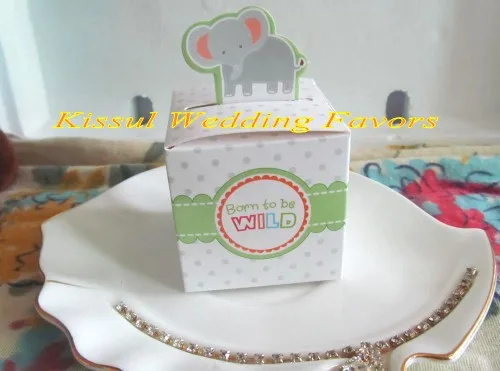 (300 шт./лот) коробка для детских сувениров Детская с тематикой джунглей детей