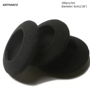 100 шт., амбушюры для наушников, 6 см, Размеры 6-6,5 см