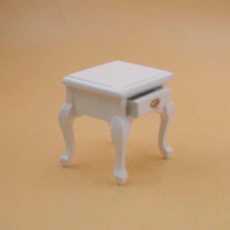G08-X023 children gift Toy 1:12 Dollhouse mini Furniture Miniature rement white coffee table brown 1pcs | Игрушки и хобби