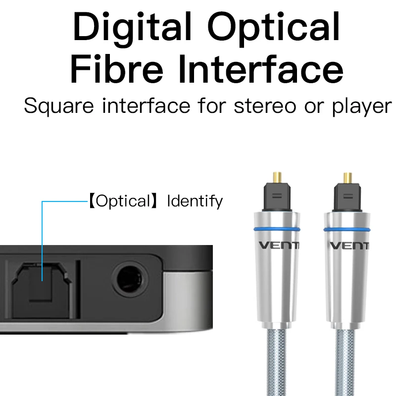 Vention цифровой кабель Toslink оптический Волокно аудио адаптер 1 м 2 3 для ТВ BlueRay PS3 Xbox DVD