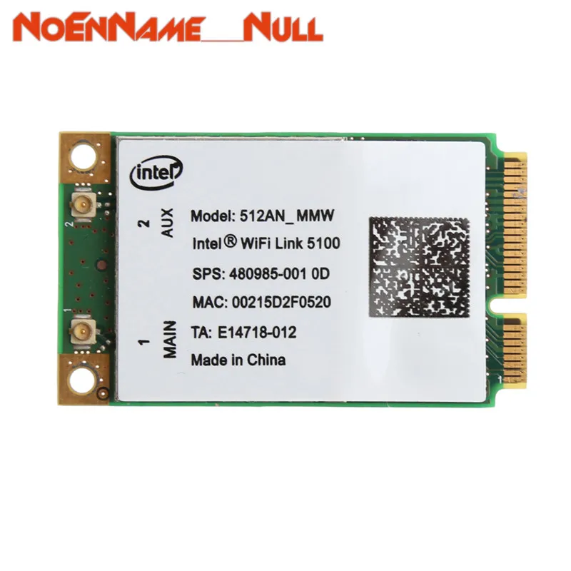 Сетевая карта WI-FI Адаптер 2,4/Wi-Fi 5 ГГц 300 м Mini PCI-E плата Wireless WLAN Card для получения ссылки Intel 5100 WI-FI 512AN_MMW дропшиппинг