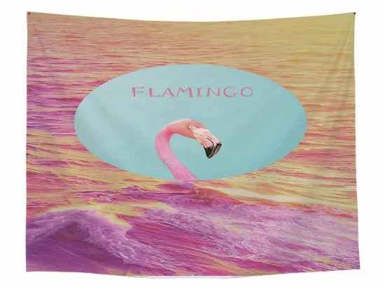 CAMMITEVER Flamingo Tapestry Wall Art Tapestries Tropical Home Decorative Door Curtain Living Room Bedspread Sheet Table Cloth | Дом и сад
