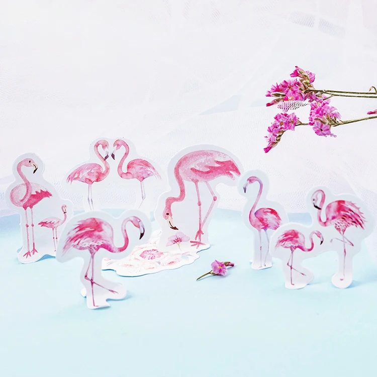 44 шт. наклейки Фламинго влюбленный|Наклейки| |
