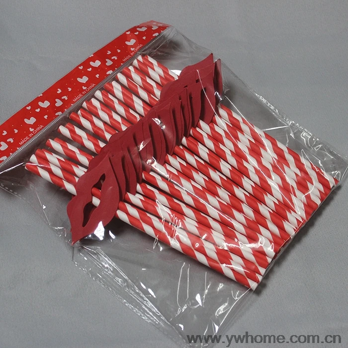 25 шт. черная и красная полосатая борода с наклейками в виде губ бумажные