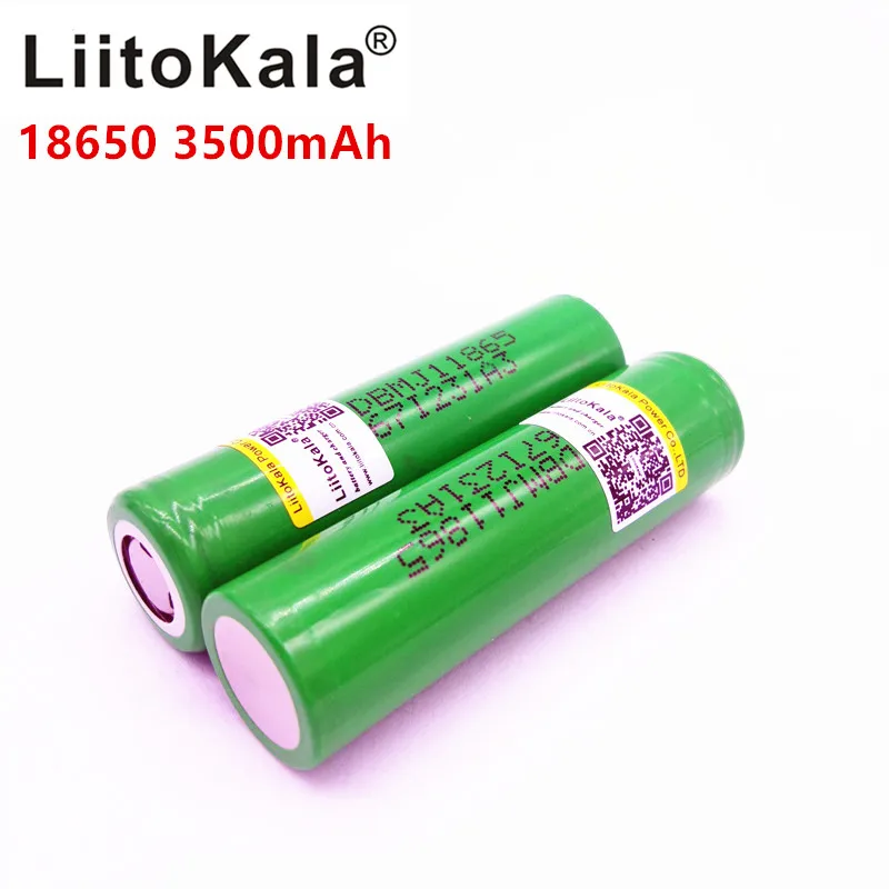 Литий-ионные аккумуляторы LiitoKala MJ1 18650 INR18650MJ1 3500 мАч разряжаемые батареи 10A |