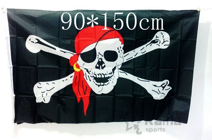 

jolly roger skull crossbones pirate flag Outdoor Flag 3ft x 5ft Polyester Banner Flying 150* 90cm Custom flag outdoor OF55