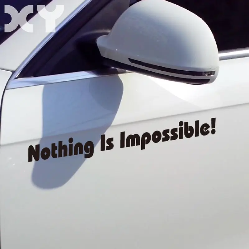 XY Nothing Is Impossible Motorcycle Stickers Waterproof Bumper Car Sticker Truck Auto Vinyl Decals | Автомобили и мотоциклы